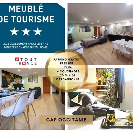 Appartamento Le Concorde-wifi-clim-parking-3étoiles-ockeys